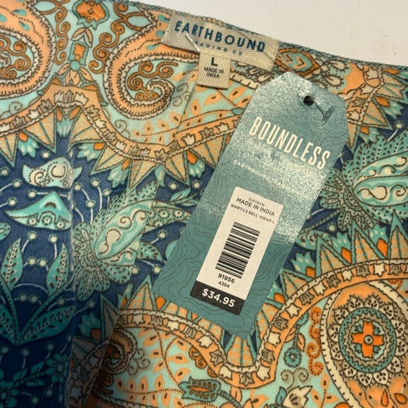 Earthbound Wrap around Twice Tunic mini dress large - Picture 8 of 13